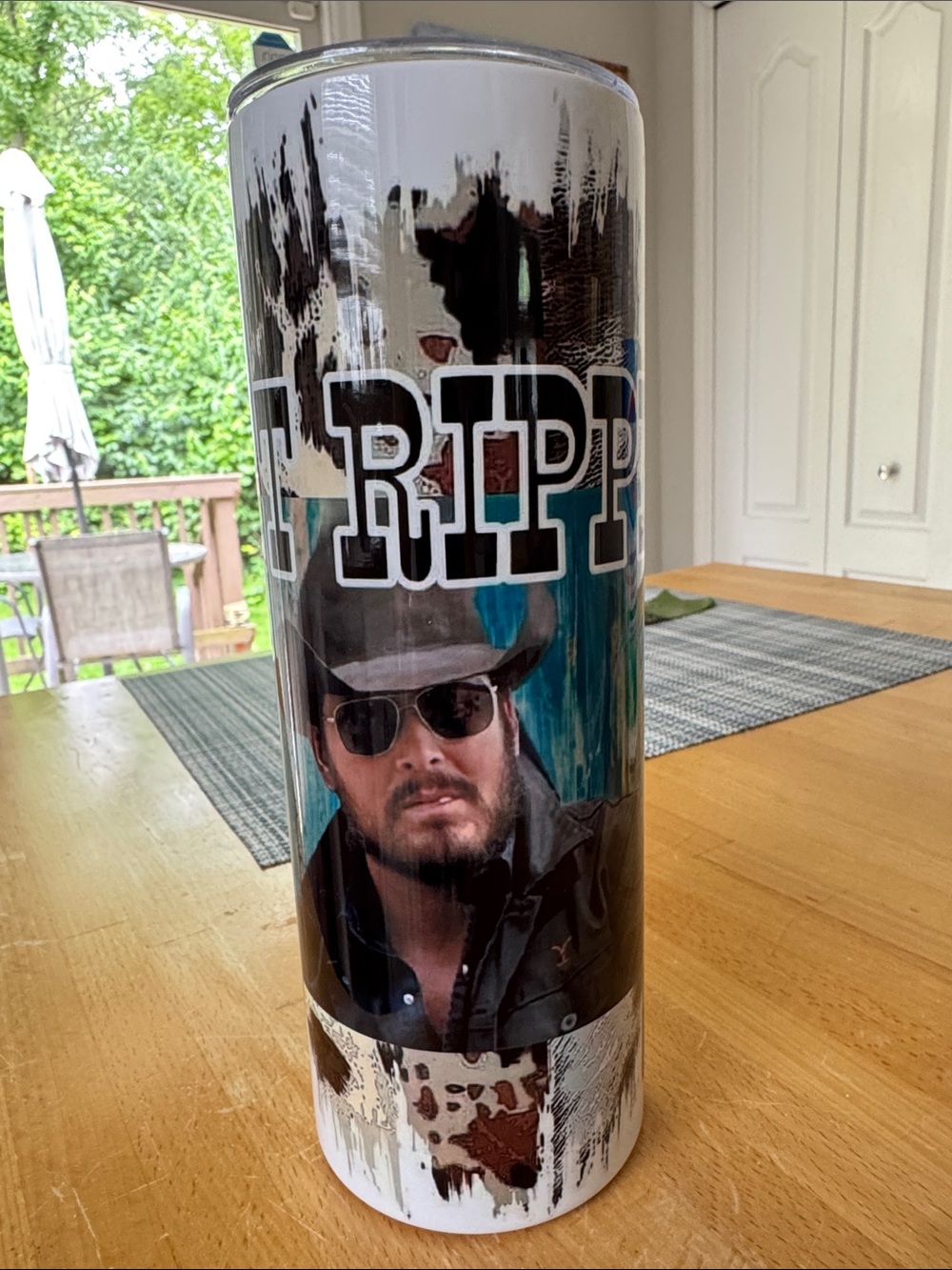 Yellowstone “Get Ripped” skinny tumbler